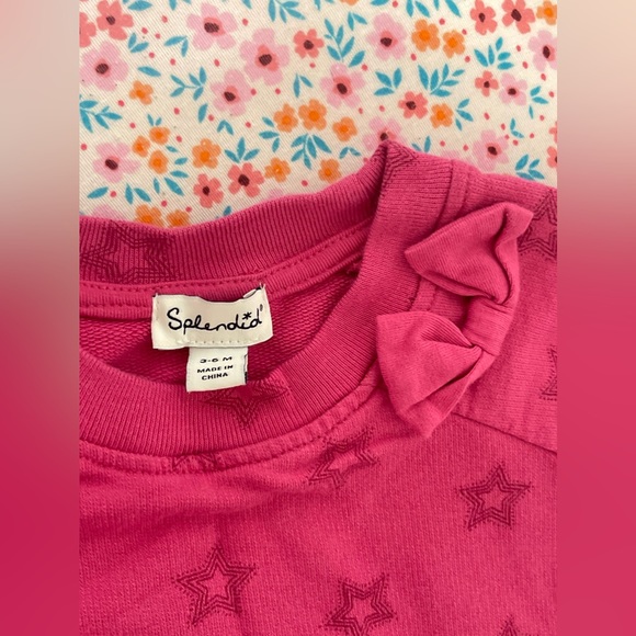 Splendid Baby Pink Star Sweater and Leggings Set - Picture 2 of 3